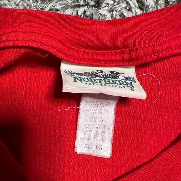 Vintage 90s Canada Bear Red Shirt - Picture 3 of 3